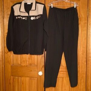 NWOT Vintage Blair 2 Piece Jacket and Pull On Pants Set Size L